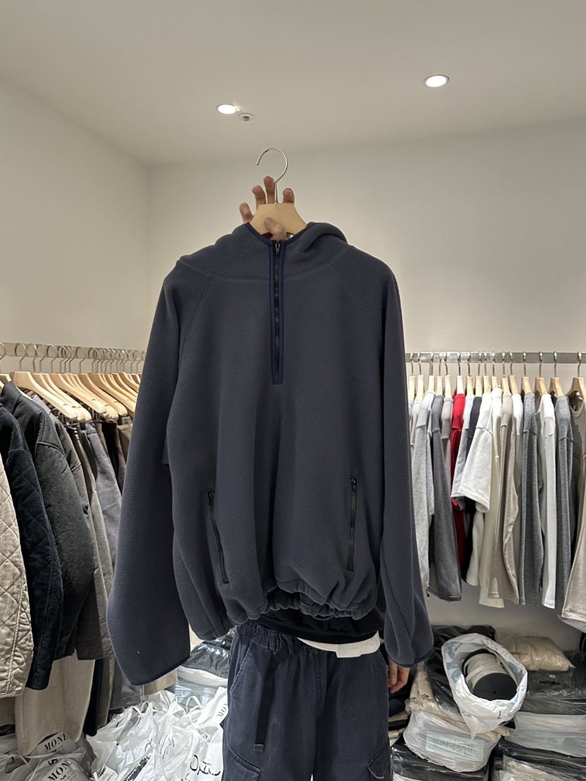 MONE-A東大門㊣代購女士新款休閑真品推薦25秋冬衛衣羊毛拉鏈MONE-A衛衣圖色2