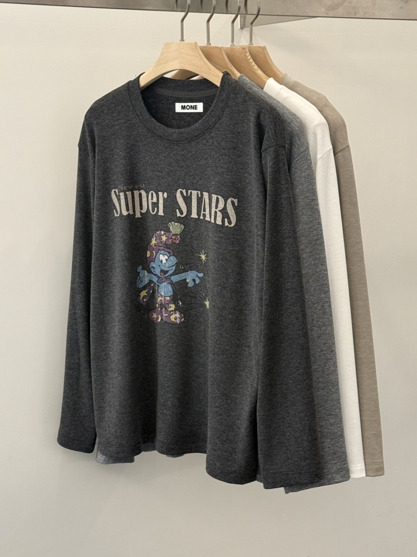 MONE-A東大門㊣代購女裝新品25秋冬熱賣職業時尚推薦長袖T恤MONE-A長袖T恤