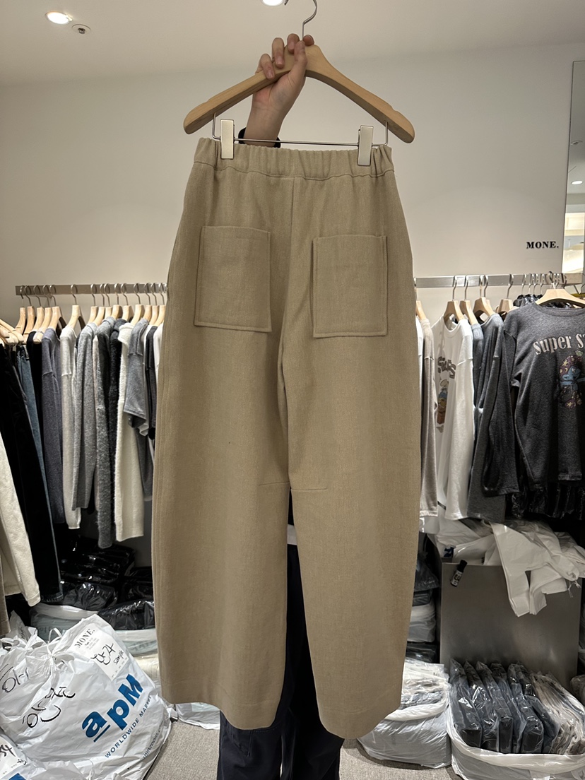 MONE-A韓國直郵㊣女裝新品人氣25秋冬時尚職業休閑褲毛絨羊毛MONE-A休閑褲