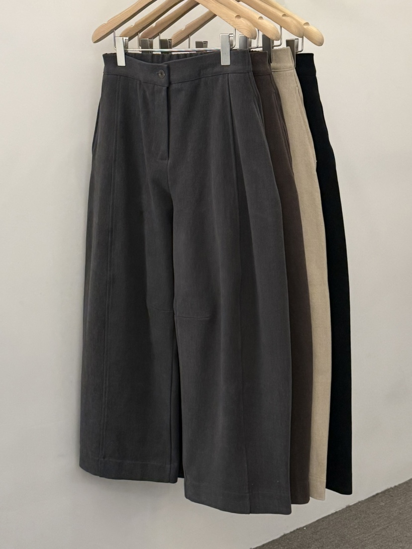 MONE-A韓國直郵㊣女裝新品人氣25秋冬時尚職業休閑褲毛絨羊毛MONE-A休閑褲