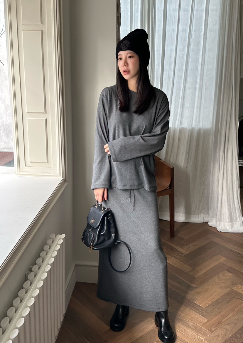 LE VASE東大門㊣實拍女裝新品推薦熱賣25秋冬人氣真品長裙LE VASE長裙