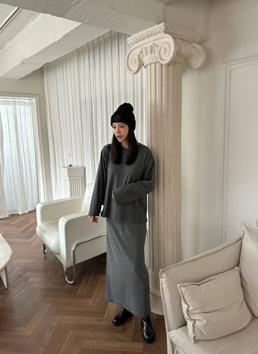 LE VASE東大門㊣實拍女裝新品推薦熱賣25秋冬人氣真品長裙LE VASE長裙