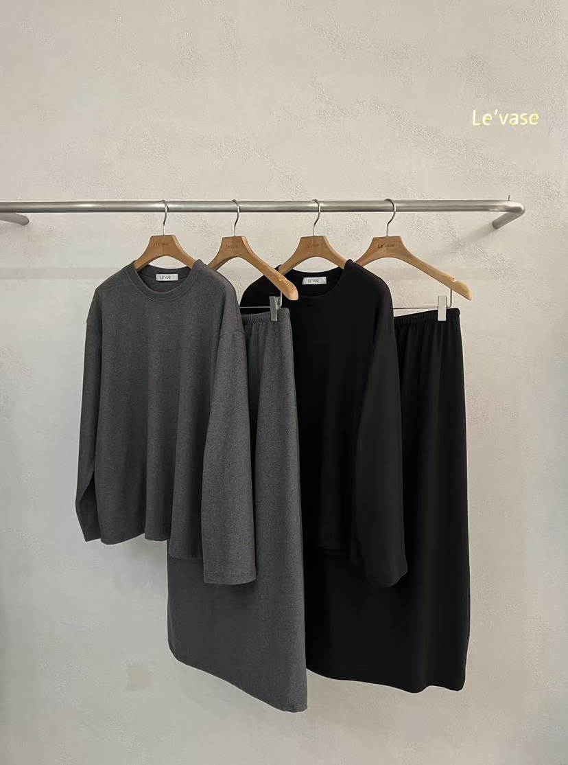 LE VASE東大門㊣實拍女裝新品推薦熱賣25秋冬人氣真品長裙LE VASE長裙