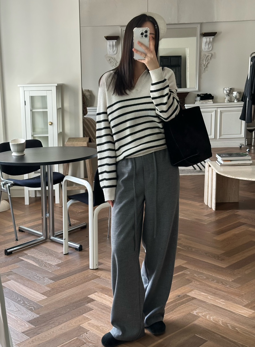 LE VASE東大門㊣直郵女士新款25秋冬職業人氣真品推薦休閑褲LE VASE休閑褲