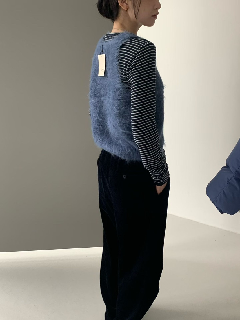 TAF韓國直郵㊣女裝新品真品休閑時尚25秋冬職業吊帶背心羊駝TAF吊帶/背心