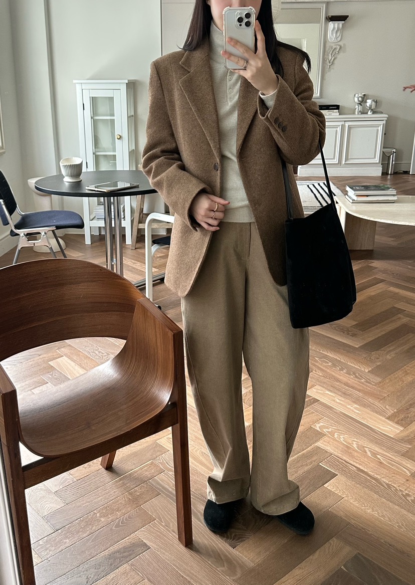 LE VASE東大門㊣代購女裝新品熱賣職業25秋冬休閑褲燈芯絨LE VASE休閑褲