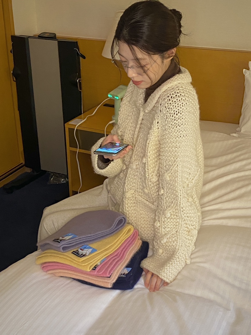 ERUME韓國直郵㊣女士新品真品熱賣職業人氣25秋冬針織衫手工制作ERUME針織衫