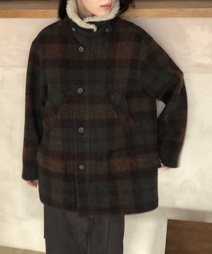 ERUME東大門㊣代購女士新款熱賣人氣真品職業休閑短款大衣格紋ERUME短款大衣