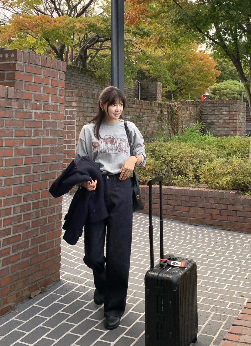 COURGETTE韓國代購㊣女裝新款人氣推薦休閑25秋冬真品長袖T恤COURGETTE長袖T恤