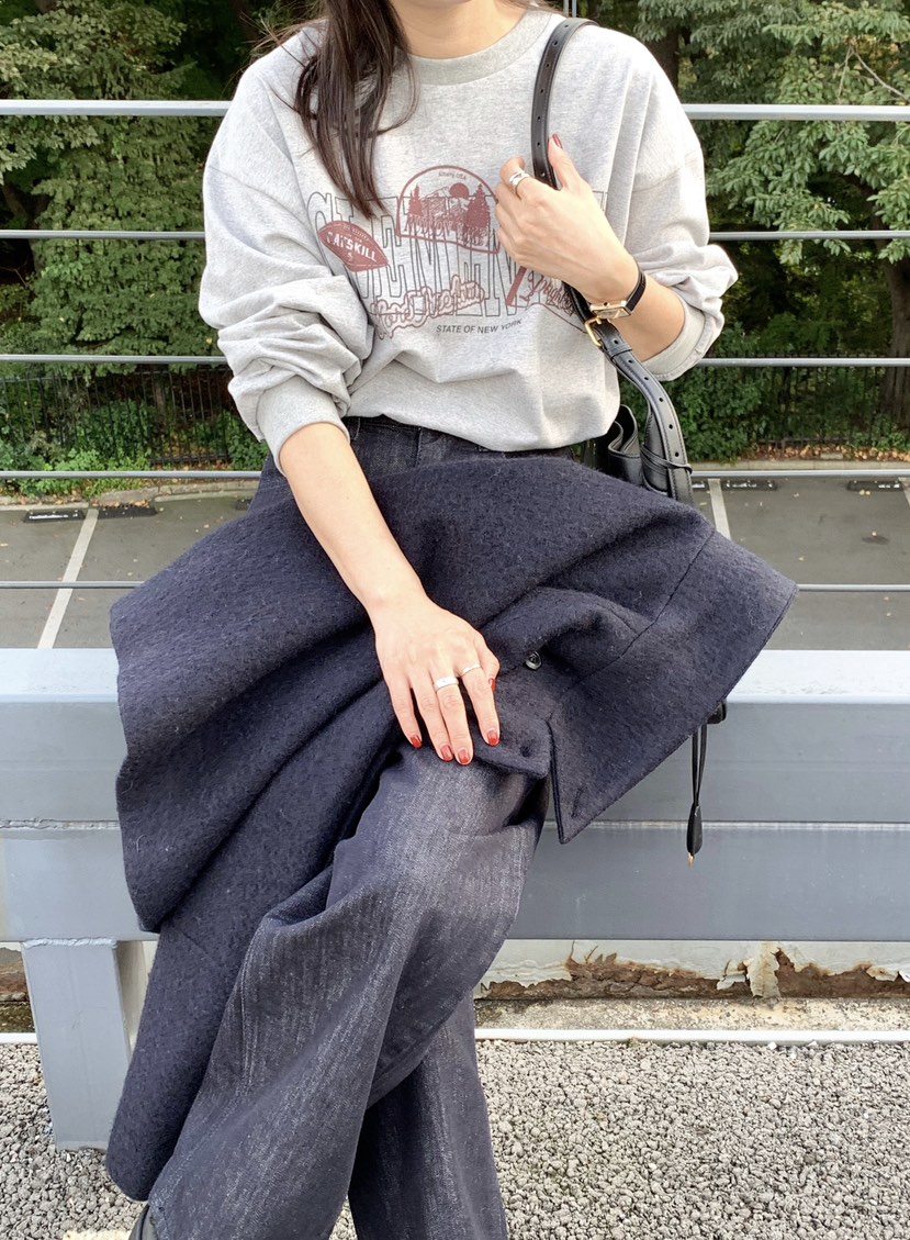 COURGETTE韓國代購㊣女裝新款人氣推薦休閑25秋冬真品長袖T恤COURGETTE長袖T恤