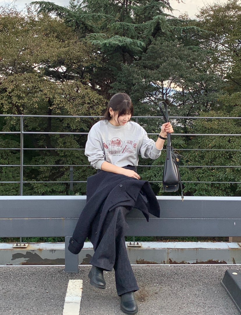 COURGETTE韓國代購㊣女裝新款人氣推薦休閑25秋冬真品長袖T恤COURGETTE長袖T恤