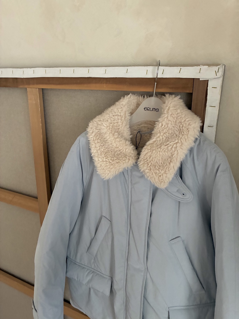 ERUME韓國直郵㊣女裝新款熱賣25秋冬職業時尚人氣真品短款棉服ERUME短款棉服