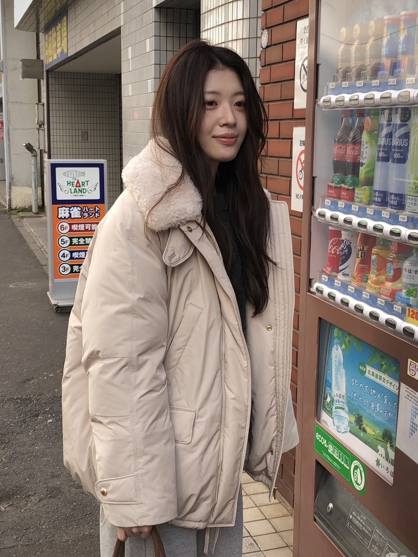 ERUME韓國直郵㊣女裝新款熱賣25秋冬職業時尚人氣真品短款棉服ERUME短款棉服