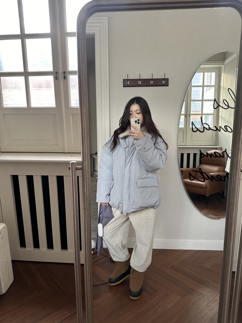 ERUME韓國直郵㊣女裝新款熱賣25秋冬職業時尚人氣真品短款棉服ERUME短款棉服