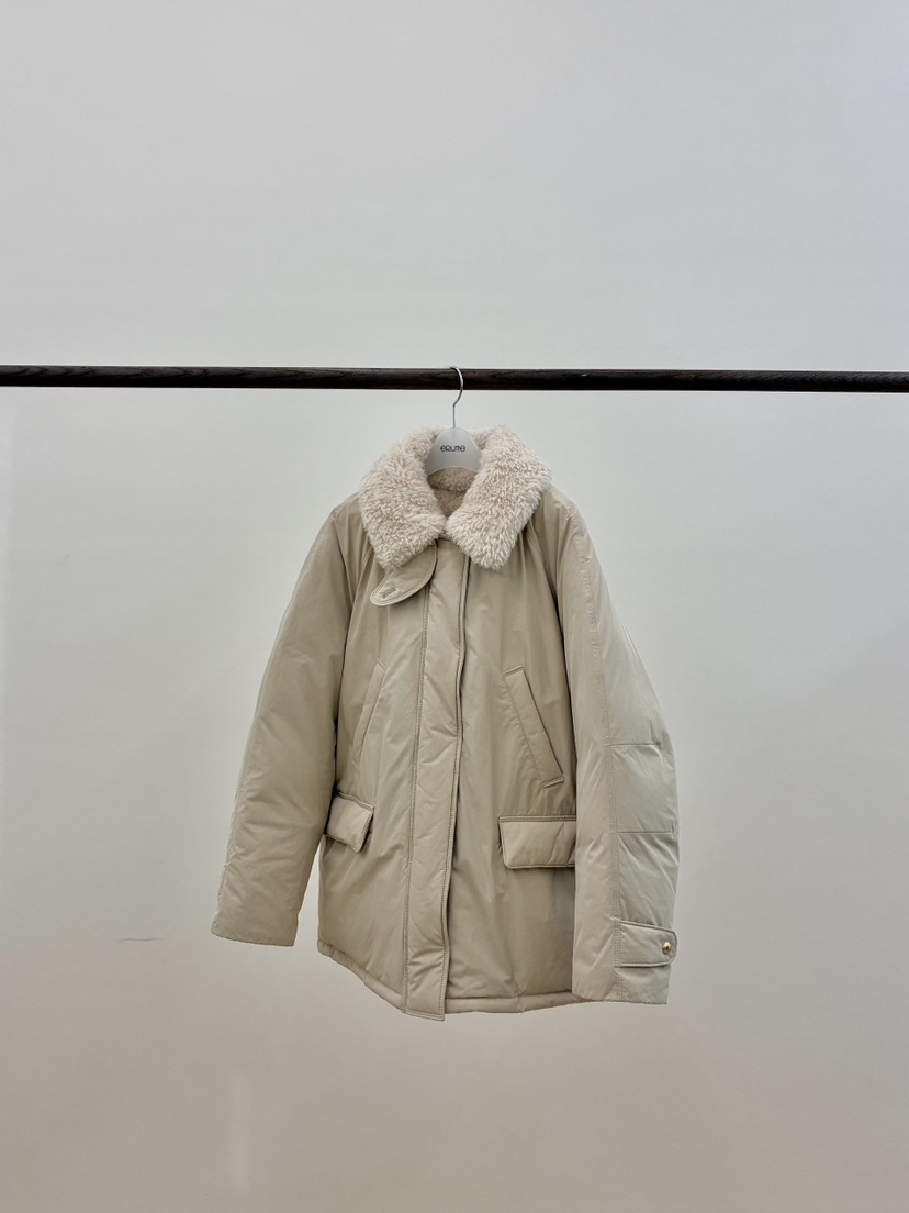 ERUME韓國直郵㊣女裝新款熱賣25秋冬職業時尚人氣真品短款棉服ERUME短款棉服圖色1