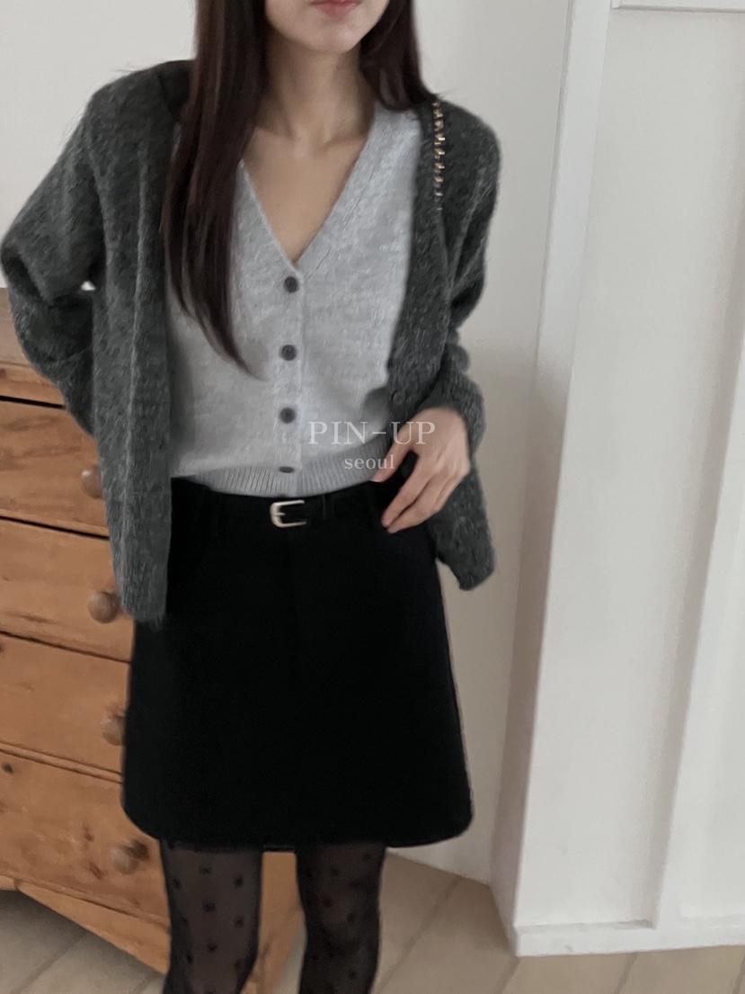 PIN-UP東大門㊣代購女裝新款休閑時尚推薦真品針織衫雙層開衫PIN-UP針織衫