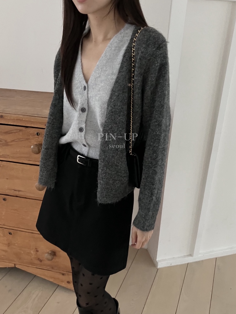 PIN-UP東大門㊣代購女裝新款休閑時尚推薦真品針織衫雙層開衫PIN-UP針織衫