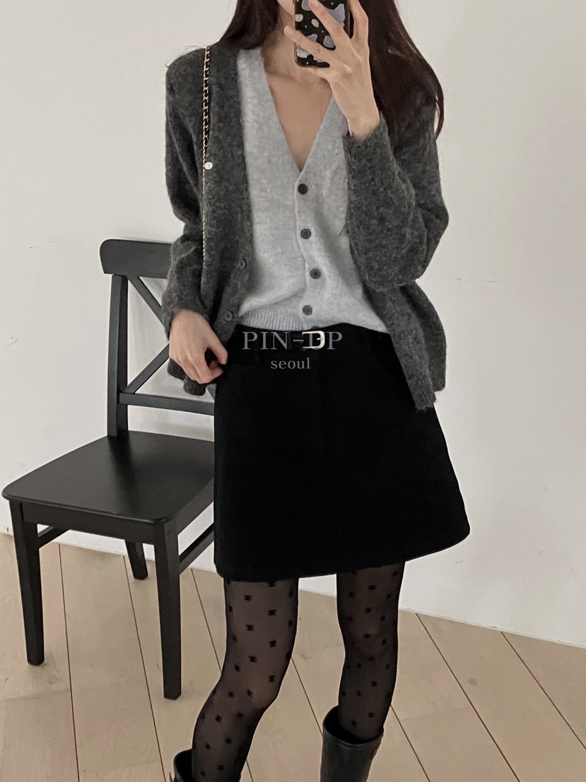 PIN-UP東大門㊣代購女裝新款休閑時尚推薦真品針織衫雙層開衫PIN-UP針織衫