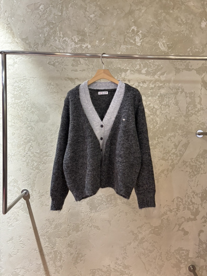 PIN-UP東大門㊣代購女裝新款休閑時尚推薦真品針織衫雙層開衫PIN-UP針織衫