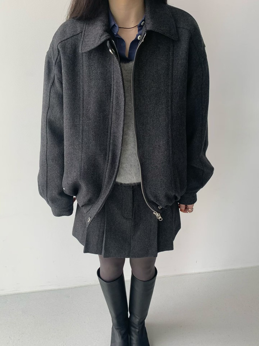 TAF韓國代購㊣女士新品真品休閑人氣時尚熱賣推薦職業25秋冬夾克TAF夾克