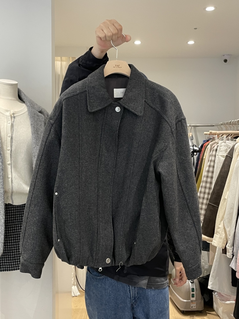 TAF韓國代購㊣女士新品真品休閑人氣時尚熱賣推薦職業25秋冬夾克TAF夾克圖色1