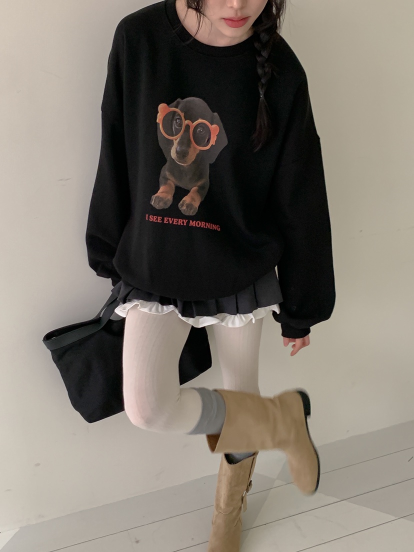 YES東大門㊣直郵女士新款人氣熱賣休閑25秋冬推薦時尚衛衣加絨YES衛衣