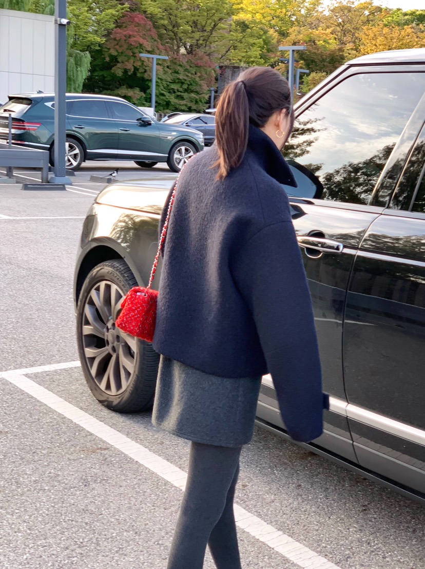 COURGETTE東大門㊣實拍女裝新款休閑25秋冬人氣職業短款大衣COURGETTE短款大衣