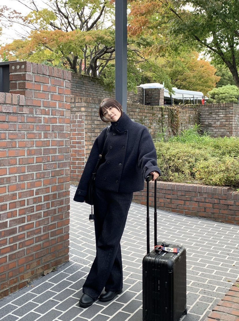 COURGETTE東大門㊣實拍女裝新款休閑25秋冬人氣職業短款大衣COURGETTE短款大衣