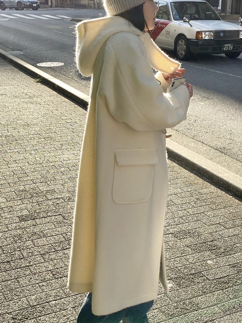 COURGETTE韓國直郵㊣女士新品25秋冬熱賣時尚休閑中長款大衣COURGETTE中長款大衣