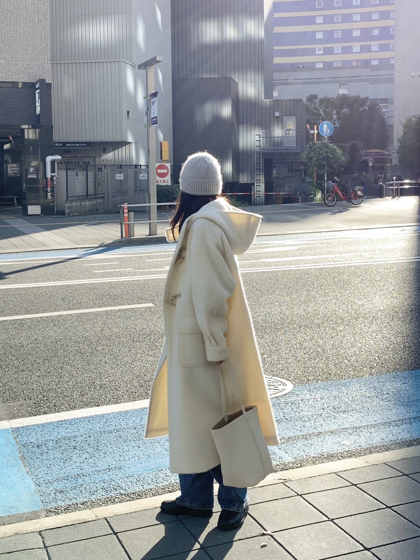 COURGETTE韓國直郵㊣女士新品25秋冬熱賣時尚休閑中長款大衣COURGETTE中長款大衣