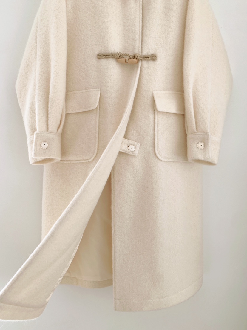 COURGETTE韓國直郵㊣女士新品25秋冬熱賣時尚休閑中長款大衣COURGETTE中長款大衣