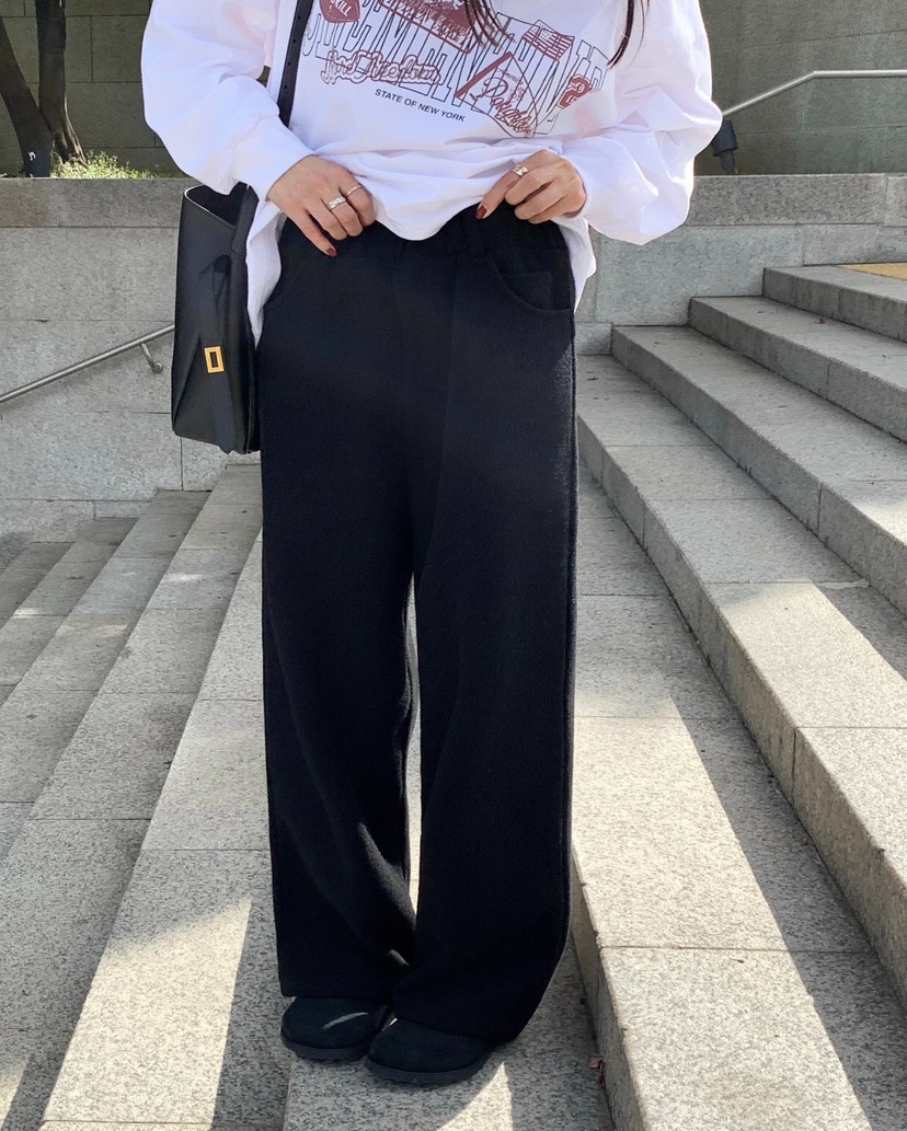 COURGETTE東大門㊣實拍女裝新款休閑25秋冬熱賣時尚人氣休閑褲COURGETTE休閑褲