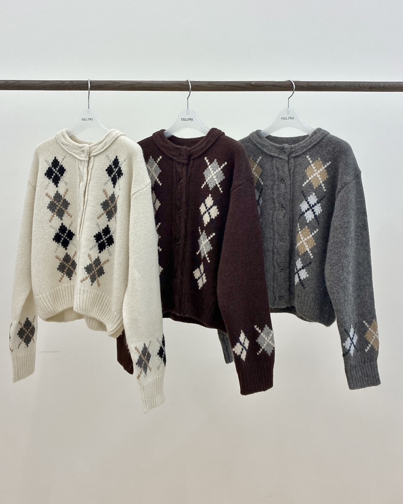 ERUME韓國直郵㊣女裝新品真品休閑25秋冬熱賣人氣職業針織衫ERUME針織衫