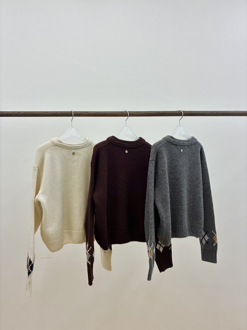 ERUME韓國直郵㊣女裝新品真品休閑25秋冬熱賣人氣職業針織衫ERUME針織衫