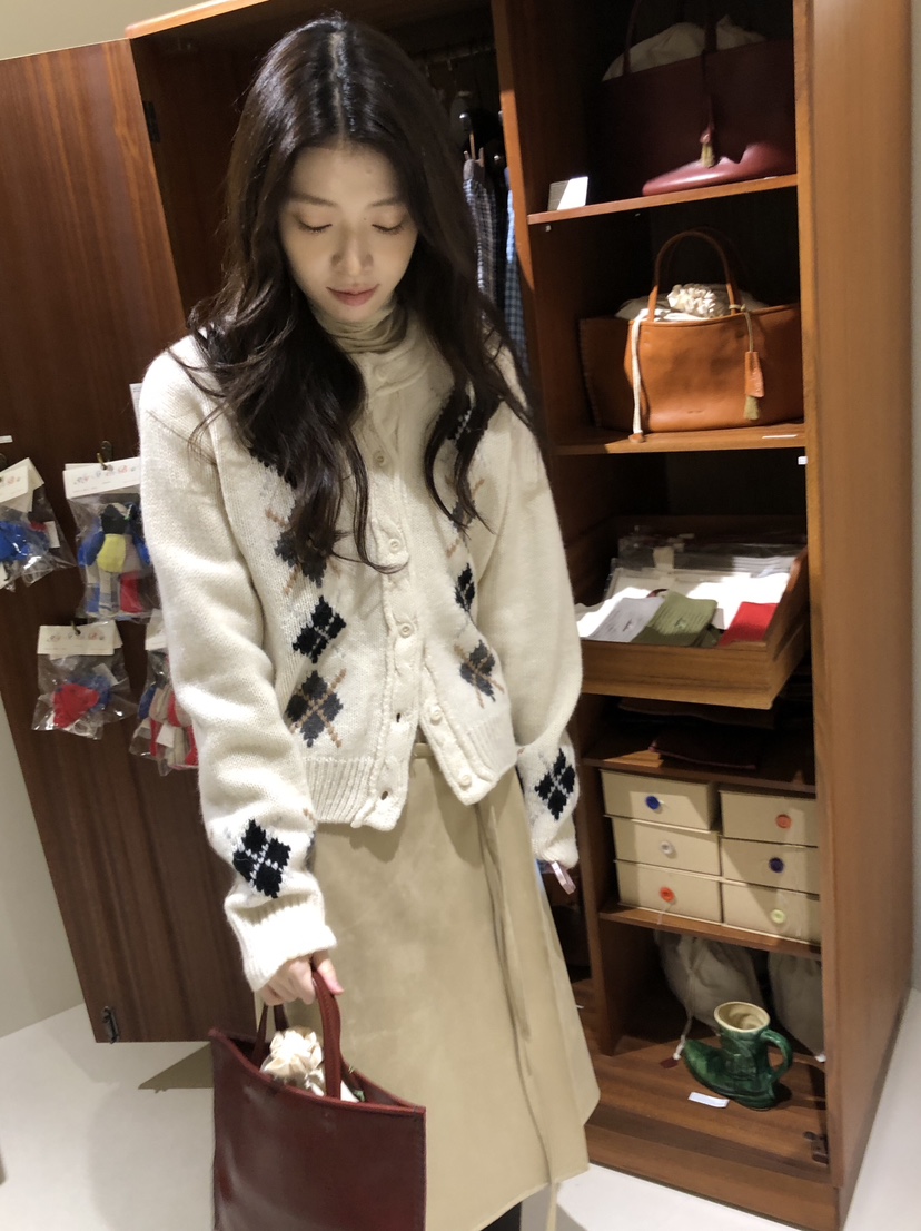 ERUME韓國直郵㊣女裝新品真品休閑25秋冬熱賣人氣職業針織衫ERUME針織衫