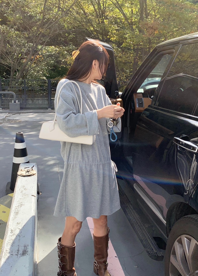 COURGETTE韓國直郵㊣女裝新品時尚25秋冬職業人氣休閑連衣裙COURGETTE連衣裙