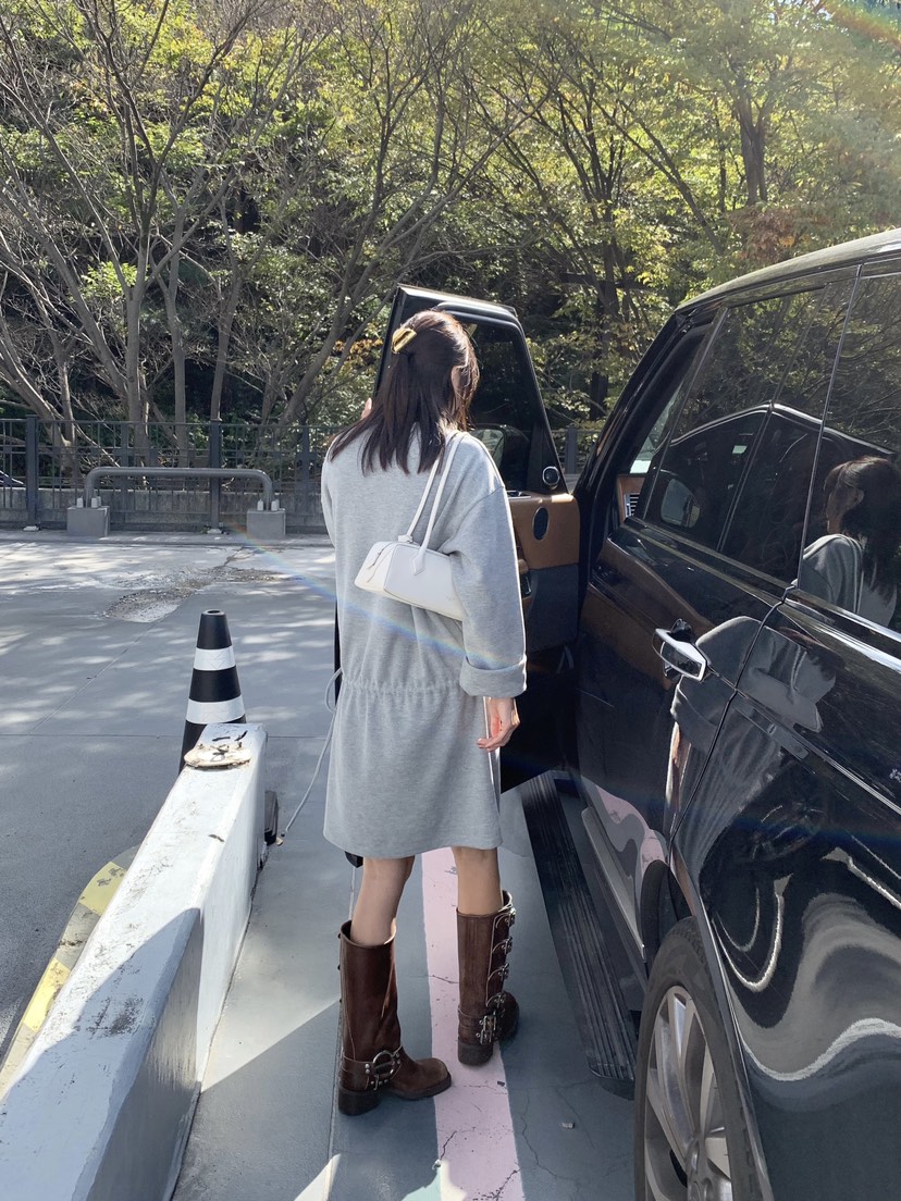 COURGETTE韓國直郵㊣女裝新品時尚25秋冬職業人氣休閑連衣裙COURGETTE連衣裙