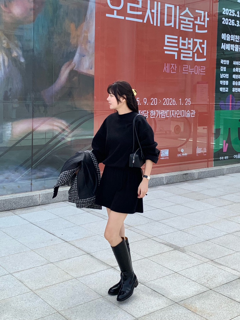 COURGETTE韓國直郵㊣女裝新品時尚25秋冬職業人氣休閑連衣裙COURGETTE連衣裙