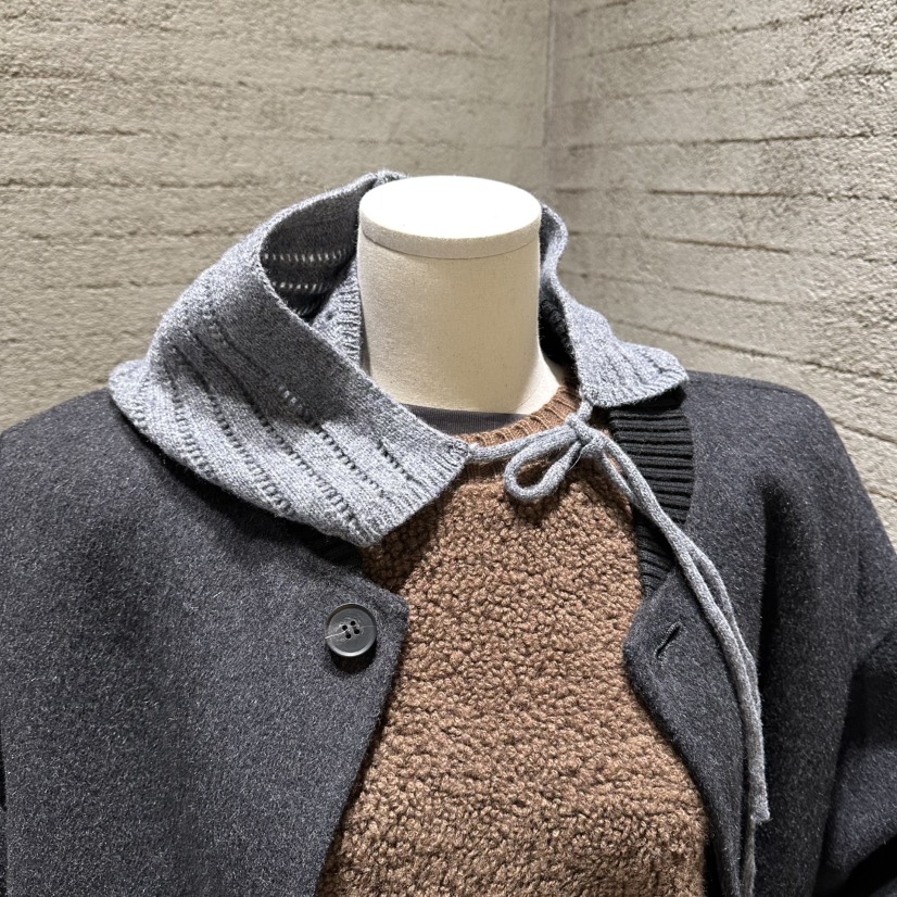 JUNI韓國直郵㊣女裝新品推薦時尚人氣25秋冬休閑職業圍巾披肩my juni圍巾/披肩圖色1