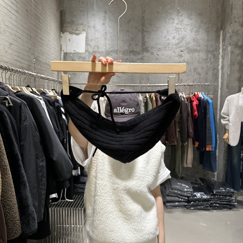 JUNI韓國直郵㊣女裝新品推薦時尚人氣25秋冬休閑職業圍巾披肩my juni圍巾/披肩圖色3