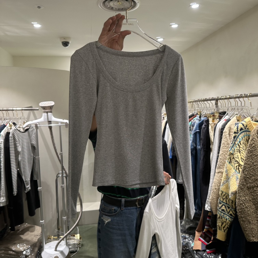 JERRY HALL-P韓國直郵㊣女士新品休閑真品職業人氣長袖T恤JERRY HALL長袖T恤