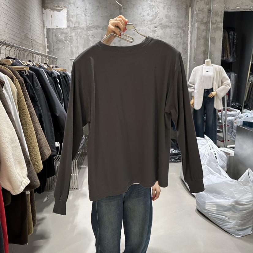 JUNI東大門㊣實拍女士新款時尚真品25秋冬人氣推薦休閑長袖T恤my juni長袖T恤