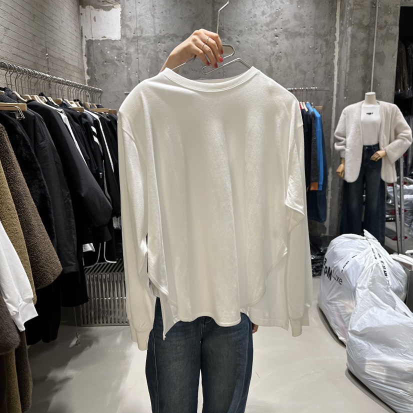 JUNI東大門㊣實拍女士新款時尚真品25秋冬人氣推薦休閑長袖T恤my juni長袖T恤圖色1