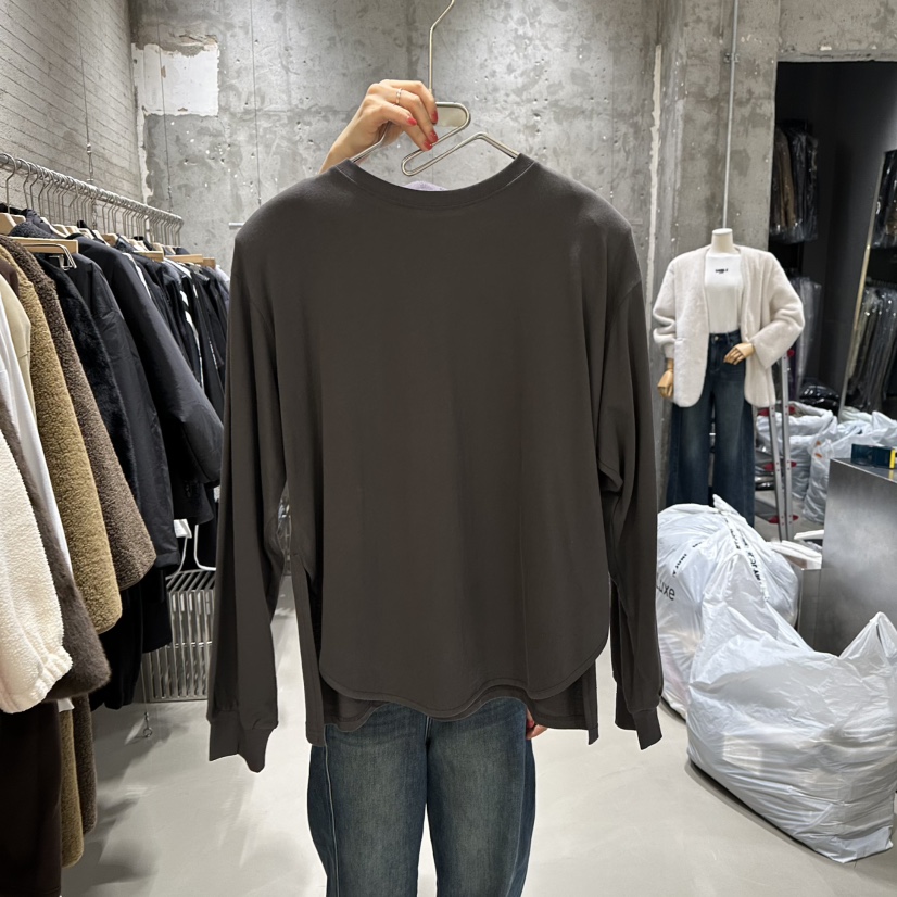 JUNI東大門㊣實拍女士新款時尚真品25秋冬人氣推薦休閑長袖T恤my juni長袖T恤圖色4