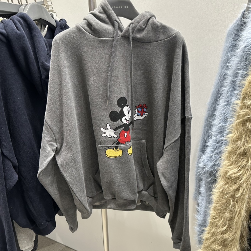 TARABY MOTION東大門㊣代購女士新品推薦25秋冬衛衣兜帽加絨TARABY MOTION衛衣圖色3