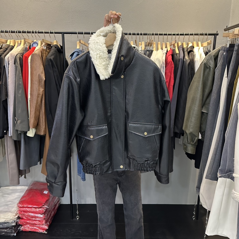 FLAMME TOIT韓國直郵㊣女裝新款熱賣時尚真品25秋冬推薦夾克FLAMME TOIT夾克圖色2