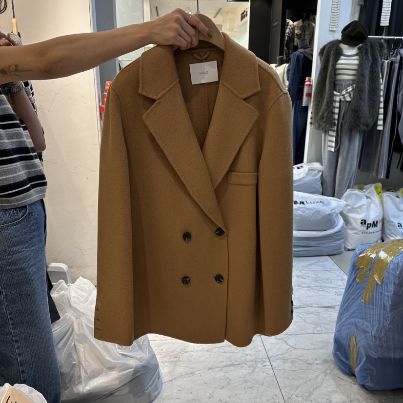 HABLE韓國代購㊣女裝新品熱賣時尚職業25秋冬休閑推薦真品夾克HABLE夾克圖色2