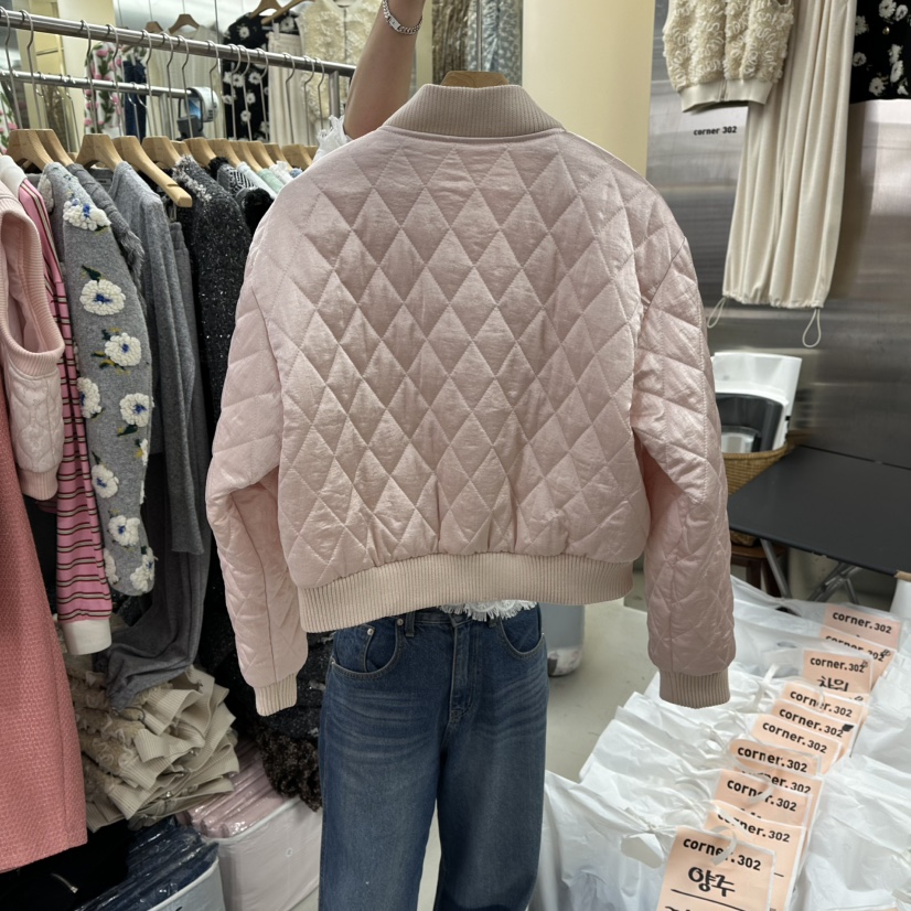 CORNER東大門㊣實拍女士新款推薦25秋冬休閑真品熱賣夾克絎縫CORNER.302夾克