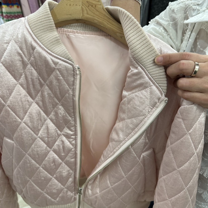 CORNER東大門㊣實拍女士新款推薦25秋冬休閑真品熱賣夾克絎縫CORNER.302夾克