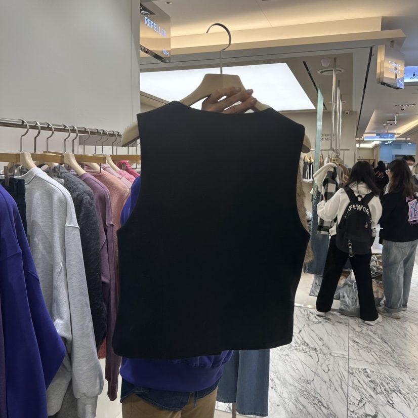 REPELLER東大門㊣直郵女裝新品推薦職業25秋冬馬甲不含內搭羊毛REPELLER馬甲